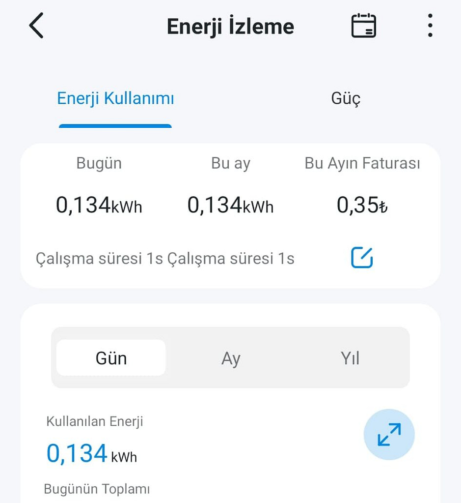 50pus8909 saatlik tüketim